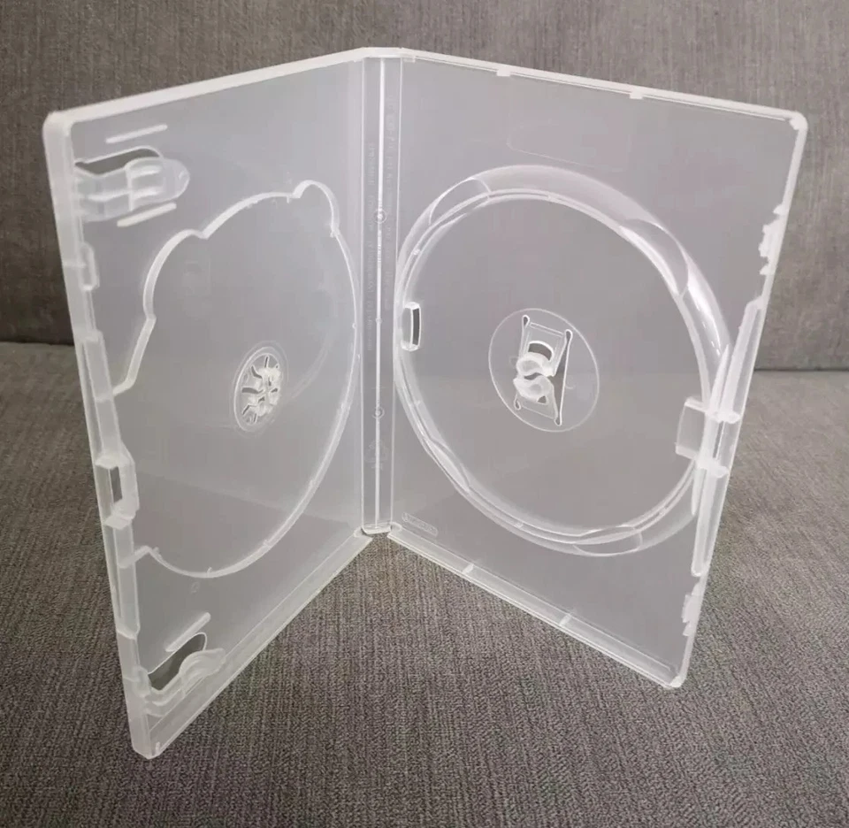 AMARAY 1 X NEW PREMIUM ALLAINE DOUBLE CLEAR 14mm DVD CASE + FREE UK DELIVERY