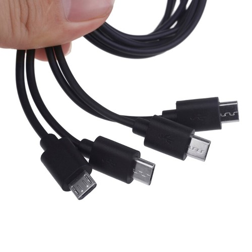 4 in USB Charging Cable USB to Micro USB Simultaneously for Multiple - Picture 3 of 8