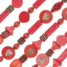 7-inch strand of High-Quality Czech Glass Beads - Table cut mixed - CGS219