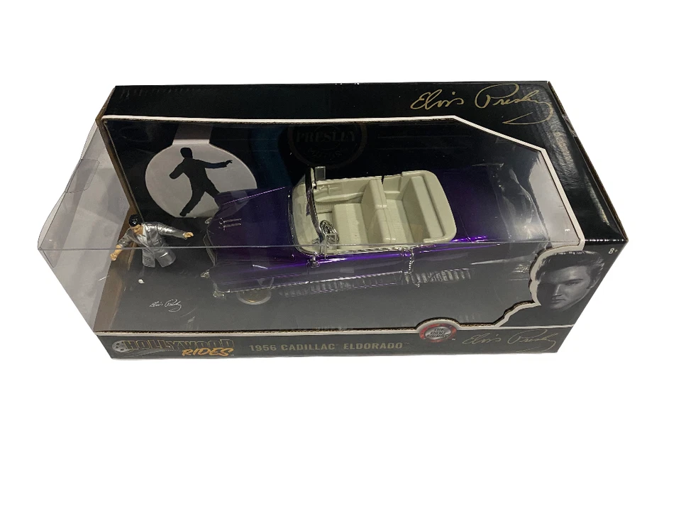 ELVIS PRESLEY & 1956 CADILLAC ELDORADO / Jada 1:24 HOLLYWOOD RIDES - Immagine 3 di 3
