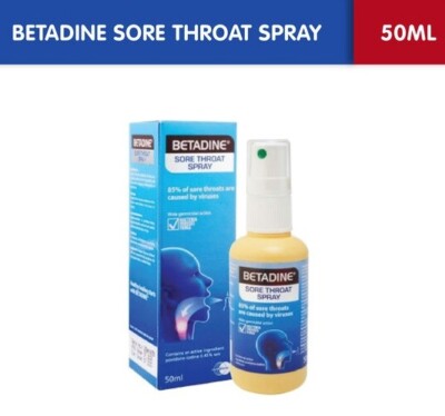 BETADINE Halsschmerzen Spray - Halsschmerzen rissig Schwellung Heiserkeit KOS...