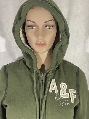 sherpa lined full zip hoodie abercrombie