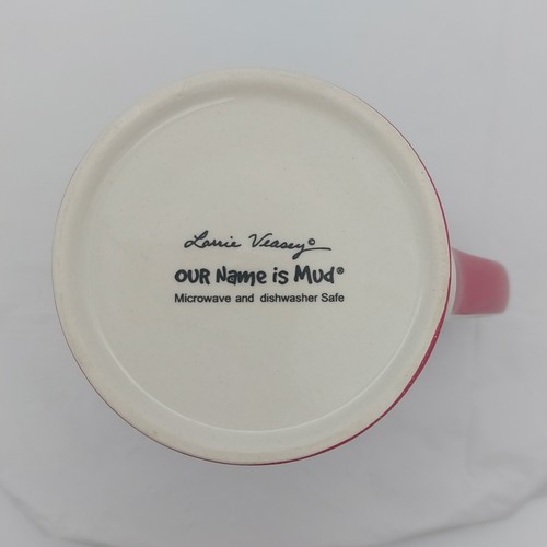Cross Stitch I Heart You Mom Coffee Mug Cup Lorrie Veasey Our Name Is Mud Family - Picture 9 of 14