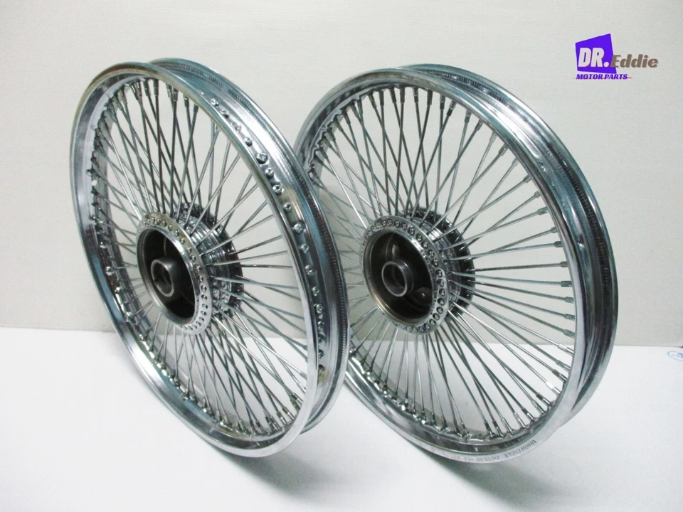 Fit HONDA S90 CS90 CL90 F&R CHROME WHEEL SET 18"/18" +BEARING SET #BI281# Foto 2 de 4