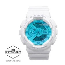 Casio G-Shock GA-110 Beach Time Lapse Matte White Resin Band Watch GA-110TL-7A