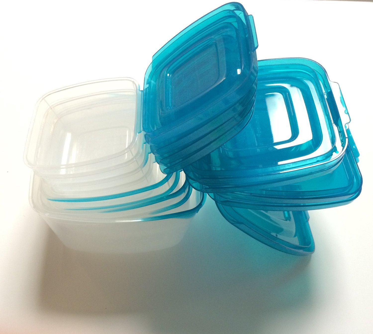 Mr. Lid Premium Attached Storage Containers Permanently Attached Plastic Lid, eBay