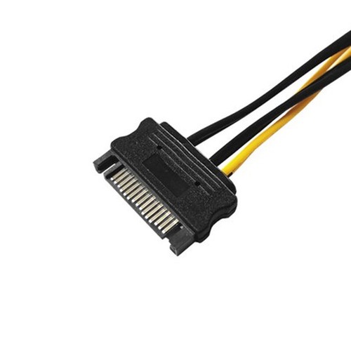 15pin SATA Male To 8pin PCI-E Power Supply Cable For Graphics Video Card - Afbeelding 4 van 8
