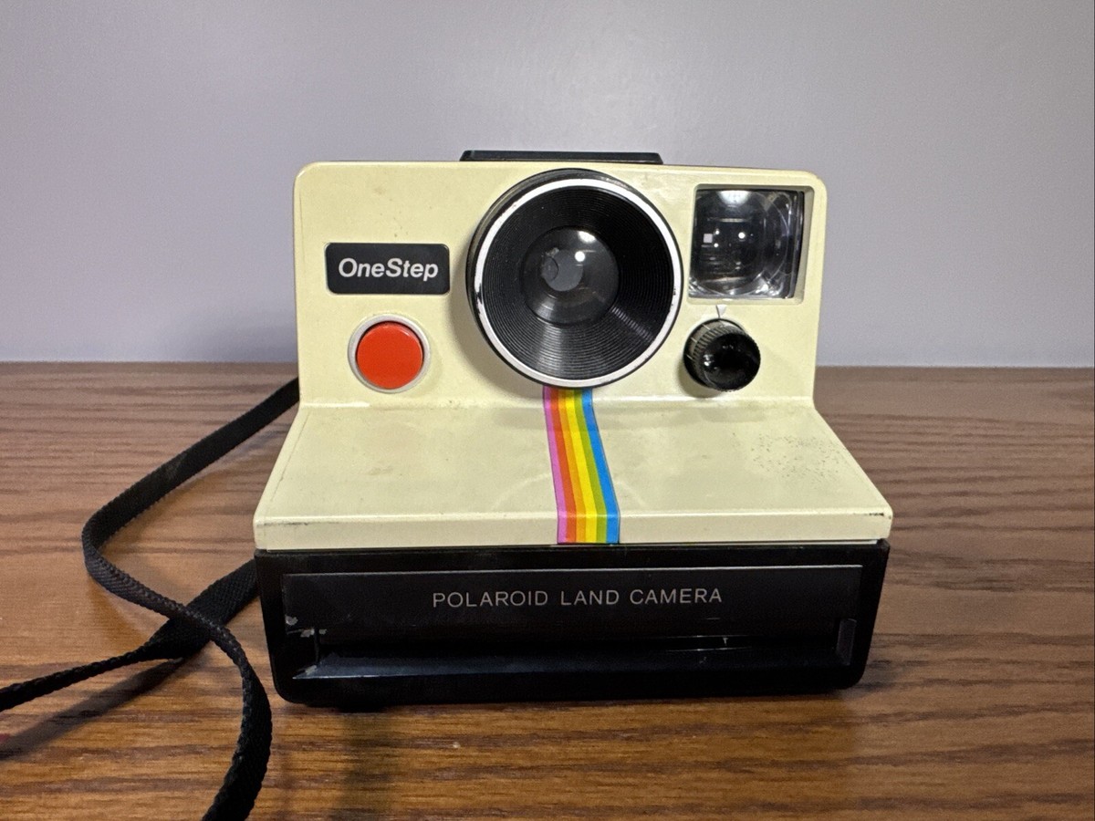 Polaroid Land Camera One Step Uses SX-70 Film & Flash Bar Rainbow