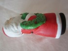 1970 FLAMBRO Ceramic Santa Claus with Wreath & Star Christmas Figurine Ornament — photo 8