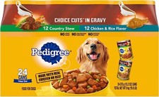 PEDIGREE CHOICE CUTS IN GRAVY Adult Canned Soft Wet Dog Food Variety Pack,