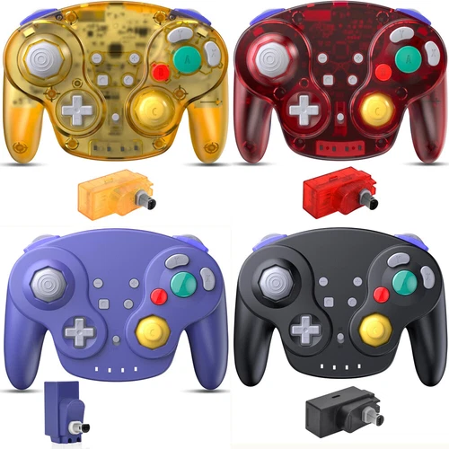 Wireless Gamecube NGC Controller Rechargeable w/ Rumble for Nintendo Gamecube GC