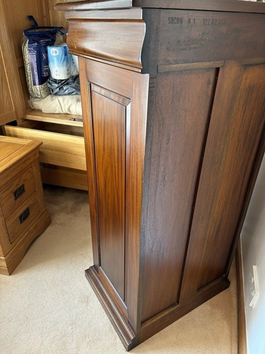 Solid Mahogany wood ‘Satin Furniture’ chest of drawers table tallboy tall boy - Picture 12 of 16