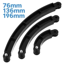 3pcs 76mm 136mm 196mm Curved Helmet Extension Arm Connecter Action Camera Mount