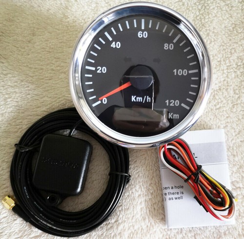 6 Gauge Set With Sender 120kmh 85mm Car Speedo Tacho Fuel Temp Volt Oil Pressure - Picture 8 of 8