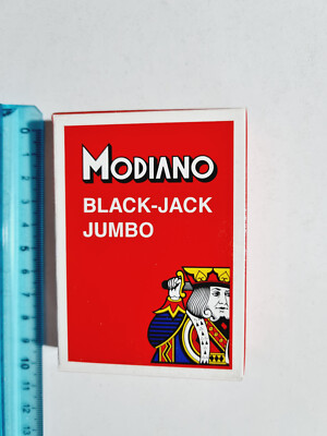 SPIELKARTEN MODIANO BLACK-JACK JUMBO POKER SEALED ORIGINAL PLAYING CARD