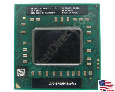 AMD Quad-Core Mobile CPU A10-5750M 2.5Ghz Socket FS1 A10-5750M