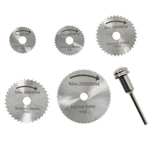 10-Piece 22mm Circular Saw Blade Set For Dremel & Mini Drill Tools – Stainless Steel, Cuts Wood 5 thumbnail image