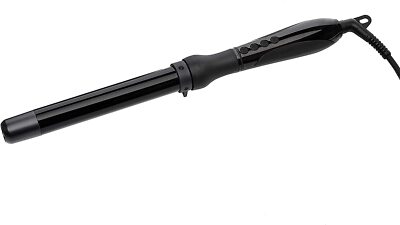 Amazon Basics PTC Keramik Lockenstab mit LCD-Display, 2,5 cm - Schwarz