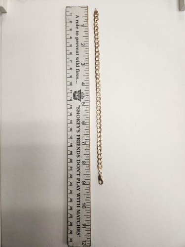 Bracciale cubano cavo in oro giallo 9 in 10k 5,2g CB0824TY (NSP007681) - Foto 4 di 6