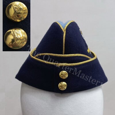 Royal Signals Officers Seitenmütze/Kappe 100 % Wolle/Melton King's Crown (brandneu)