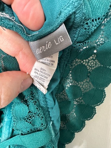 Bralette grande de terciopelo verde Aerie para mujer - Imagen 3 de 3