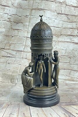 Orientalisch Peeping Ali Messingskulptur Harem Arabische Herren Akt Buchse Von