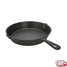 8" Nonstick Cast Iron Skillet Oven Safe Pre-Seasoned Cooking Frying Pan Durable
