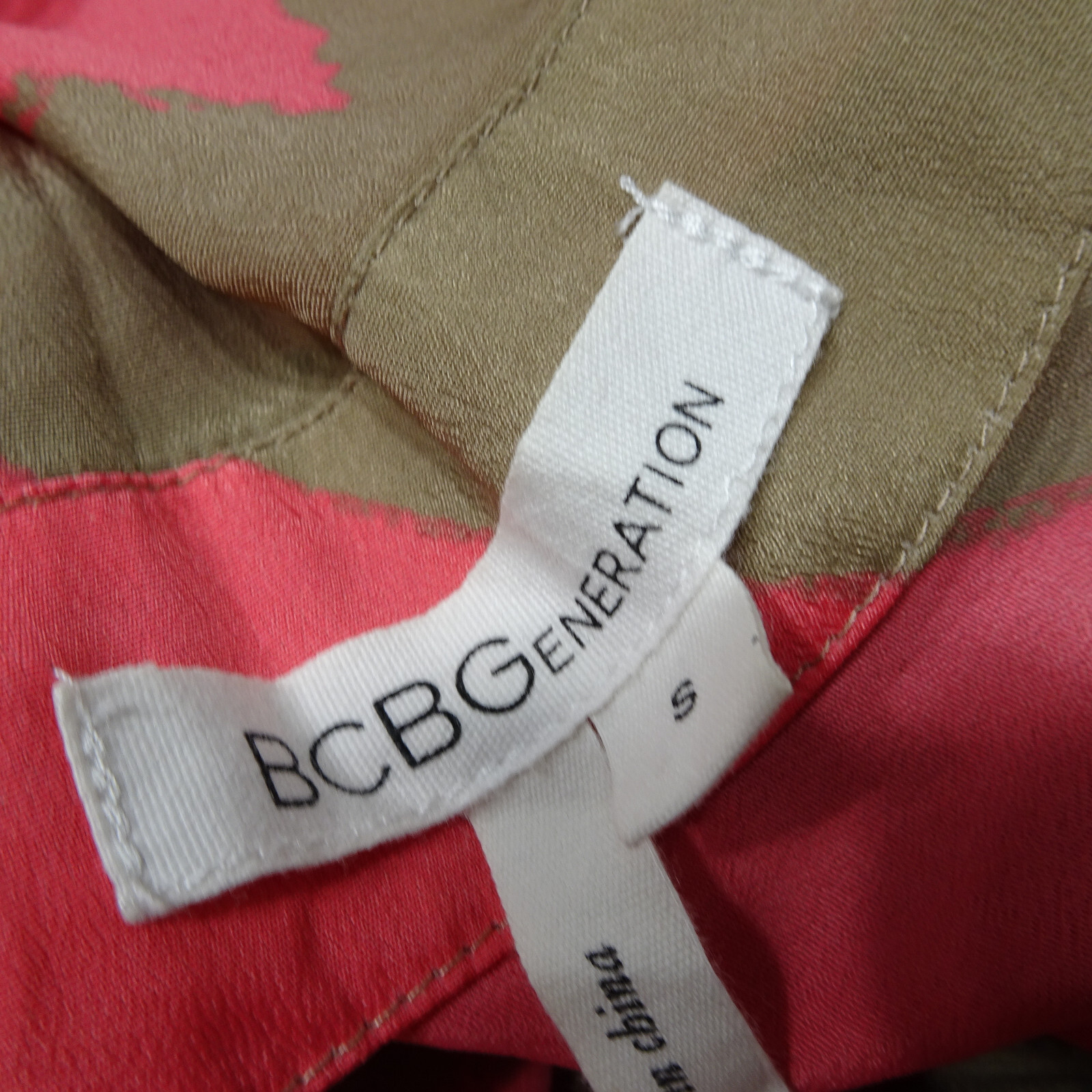 BCBGeneration Size S Chevron Ruffle Spaghetti Str… - image 5