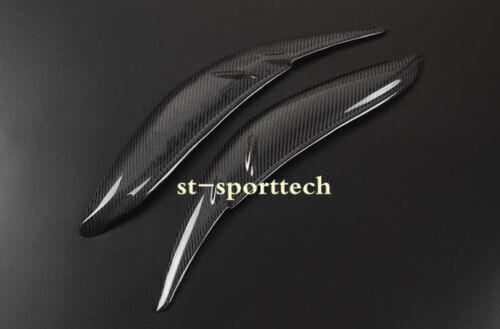 Black For Nissan Altima 2016-2018 Carbon Fiber Front Headlight Brow