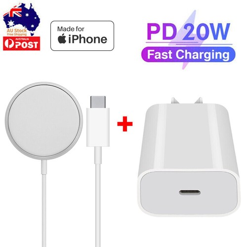 MagSafe Wireless Magnetic Charger 15W + 35W Charger For iPhone Apple 15/12/13/14 - Photo 2 sur 17
