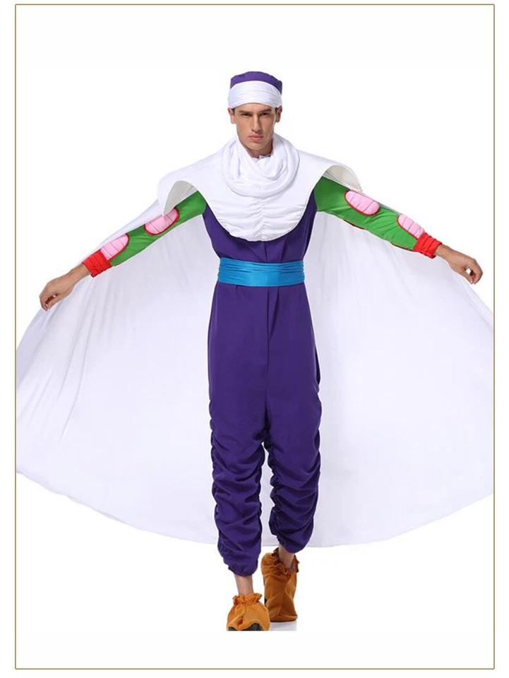 Dragon Ball Z Piccolo Adult Costume Pikkoro Junia Suit Anime Halloween Cosplay - Image 4 of 4