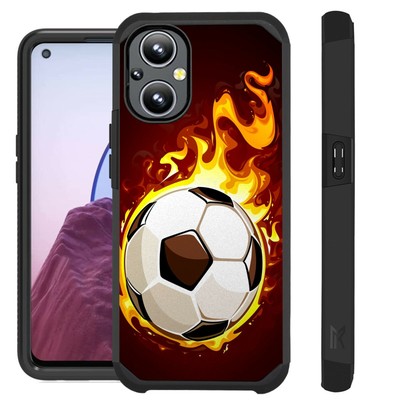 FUSION Case For OnePlus Nord N20 5G Hybrid Phone Cover SOCCER FIRE