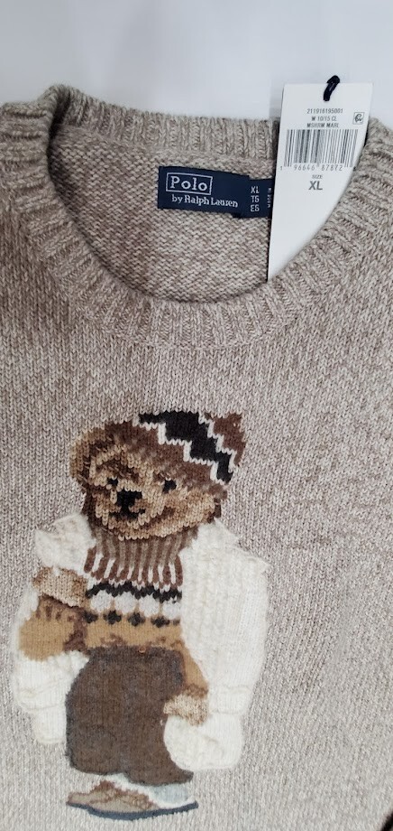 polo bear polo sports スウェット　XL size Polo Bear Performance Sweater