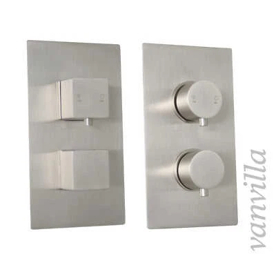 vanvilla Thermostat Unterputz Armatur Duscharmatur gebürstet oder poliert