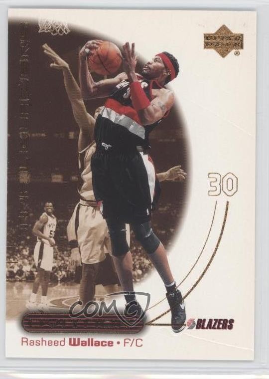 2000-01 Upper Deck Ovation Rasheed Wallace #43 1s7