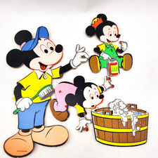 Vintage Walt Disney Productions Mickey Mouse Nursery Wall Decor Cutouts