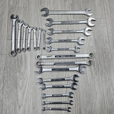 Vintage Craftsman Wrench Lot V Series Sae Metric Open End Box End Tools
