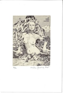 DUCAN GRECNER: Exlibris für Luigi Bergomi Halbakt