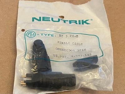 Neutrik Female Cable Connector 3 Pin NC-3FX NEW (qty 1)