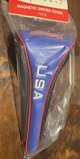 Magnetic Closure Golf Club Driver Head Cover -USA American Flag Golf Accessory