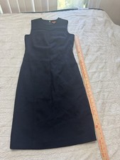 Tory Burch Women’s Size 2 Black Sleeveless Wool Blend Sheath Dress Career