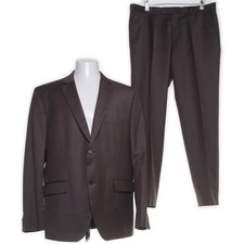 s.Oliver, Anzug, Größe: 54, GENUA, Polyamid/Polyester, Braun, Nadelstreifen #Dk0