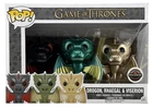 Funko POP! Game of Thrones Figures 3-PACK -DROGON, RHAEGAL & VISERION (Metallic)