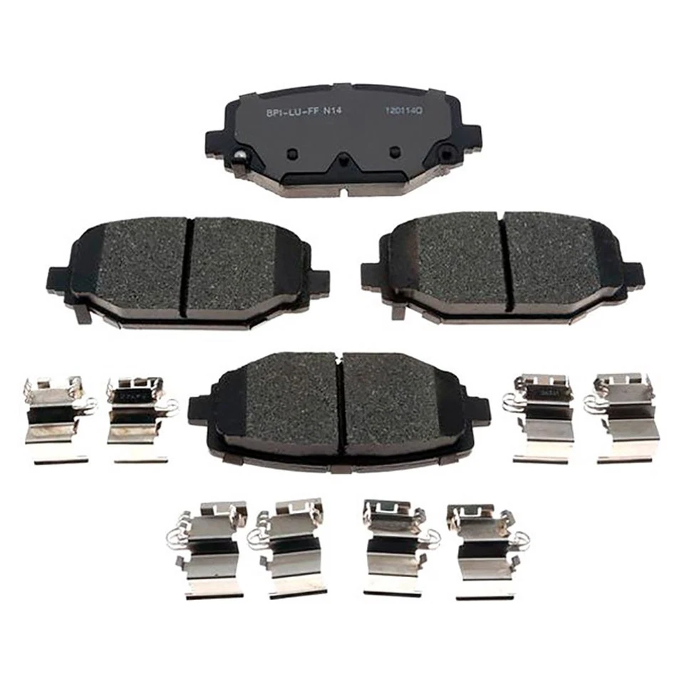 Rotores de freno traseros + pastillas de freno de cerámica y herrajes para Volkswagen Routan 2014 Foto 2 de 4