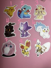 Pok mon And More Anime Stickers