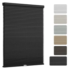 Changshade Blackout Cellular Shades, Cordless Honeycomb Window Blinds with Al...