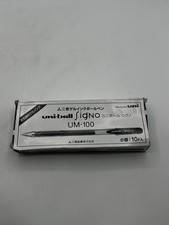 Uni-ball Signo UM-100 0.5mm Black Gel Pens 10 Pack UM100 Japanese