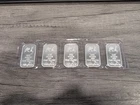 1 oz. ,999 Fine Silver Ingots.  1 Lot of 5 Ingots Total SilverTowne