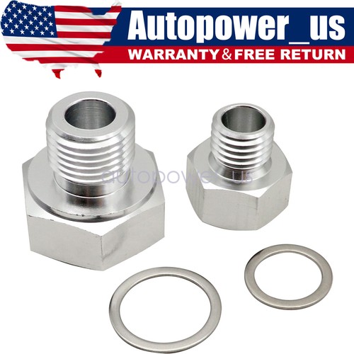 For LS1 4.8 5.3 6.0 Swap M12 M16 Oil Pressure Coolant Temp Gauge Fitting Adapter