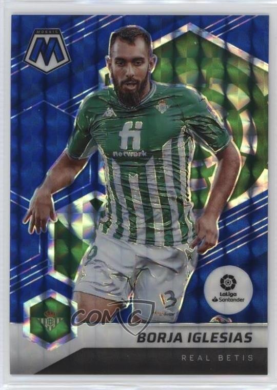 2021-22 Panini Mosaic La Liga Blue Mosaic Prizm 79/99 Borja Iglesias #71 0ud4